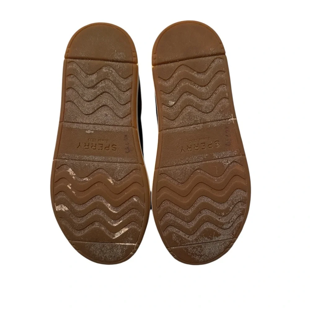 Sperry Brown Dress Shoes Suede Velcro